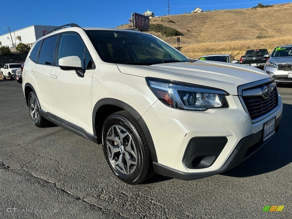 Crystal White Pearl 2019 Subaru Forester 2.5i Premium Exterior Photo #146436370