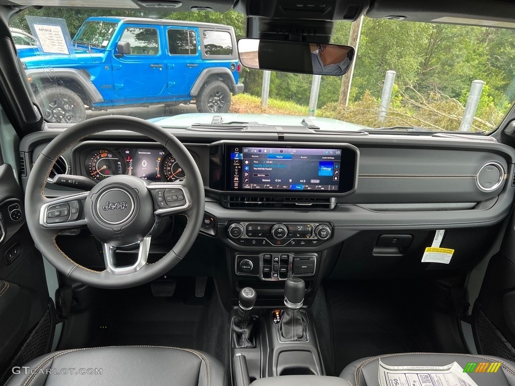 2024 Jeep Wrangler 4-Door Sahara 4x4 Black Dashboard Photo #146436665