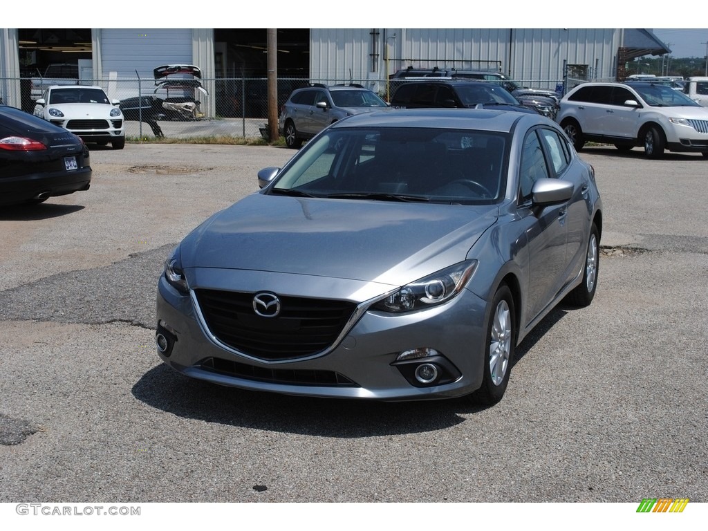 2014 MAZDA3 i Grand Touring 5 Door - Liquid Silver Metallic / Black photo #1