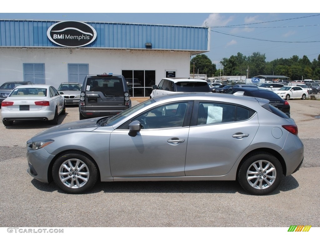 2014 MAZDA3 i Grand Touring 5 Door - Liquid Silver Metallic / Black photo #2