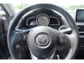 Black 2014 Mazda MAZDA3 i Grand Touring 5 Door Steering Wheel