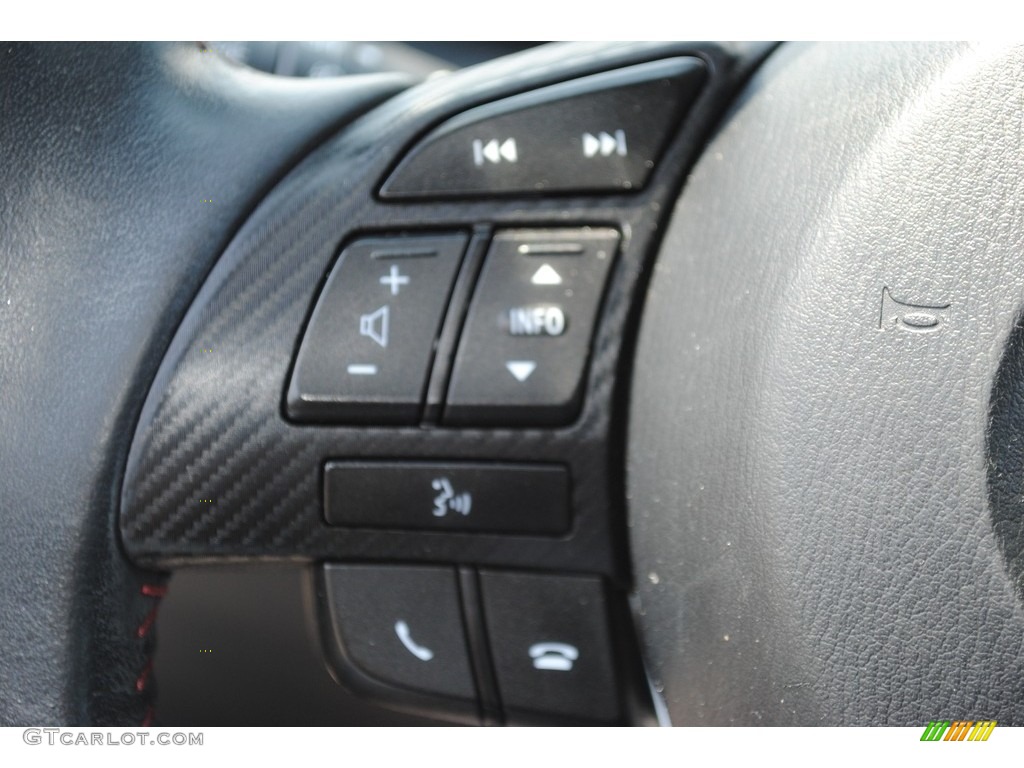 2014 Mazda MAZDA3 i Grand Touring 5 Door Black Steering Wheel Photo #146437728