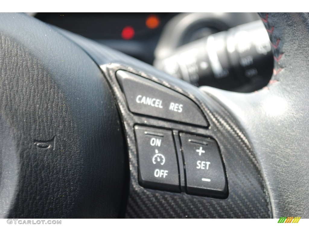 2014 Mazda MAZDA3 i Grand Touring 5 Door Black Steering Wheel Photo #146437747