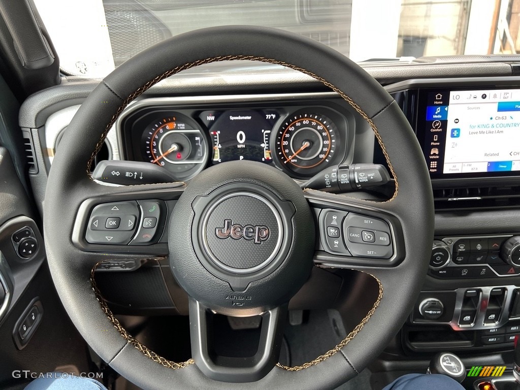 2024 Jeep Wrangler Sport S 4x4 Black Steering Wheel Photo #146438009