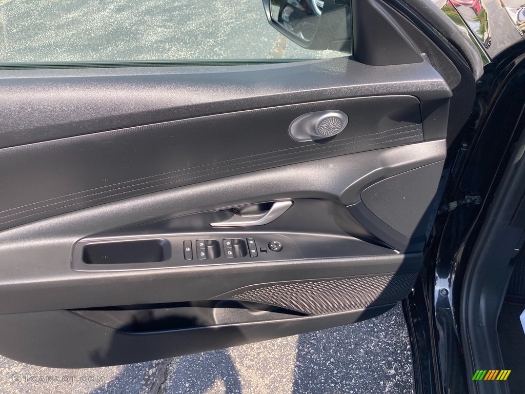 2021 Hyundai Elantra Blue Hybrid Door Panel Photos
