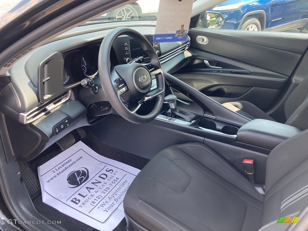 2021 Hyundai Elantra Blue Hybrid Front Seat Photo #146438169