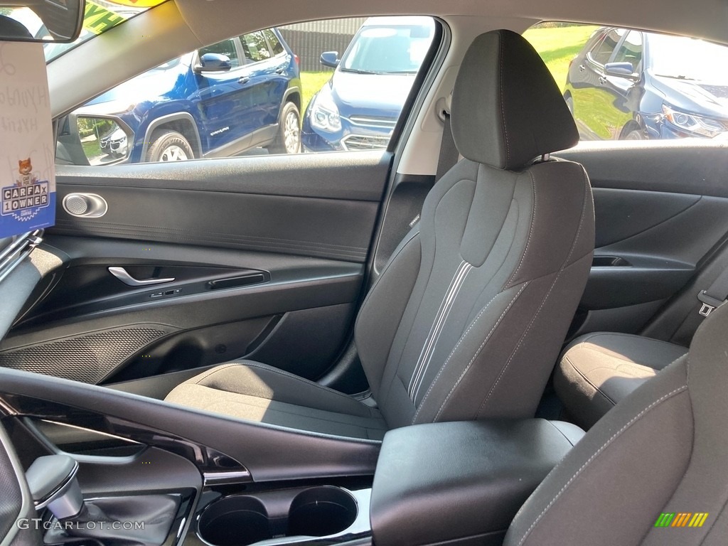2021 Elantra Blue Hybrid - Phantom Black / Black photo #13