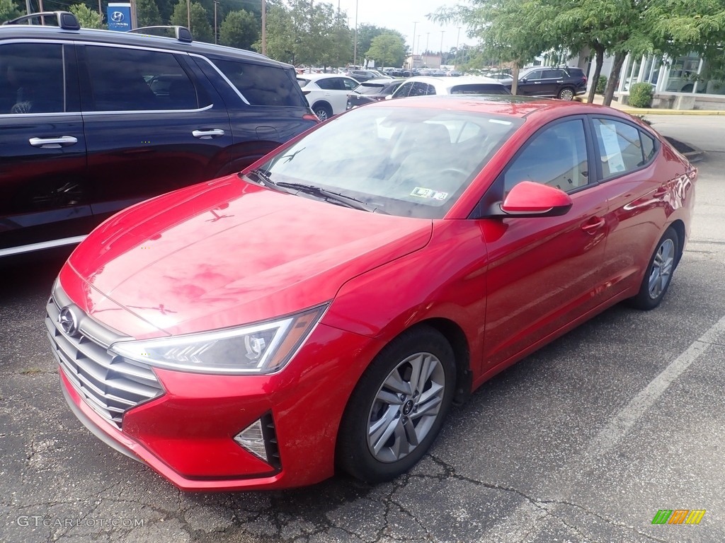 2020 Elantra Value Edition - Scarlet Red Pearl / Black photo #1