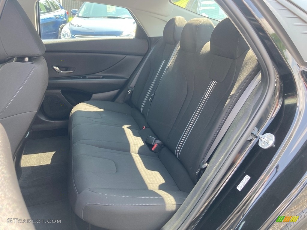 2021 Hyundai Elantra Blue Hybrid Rear Seat Photo #146438224