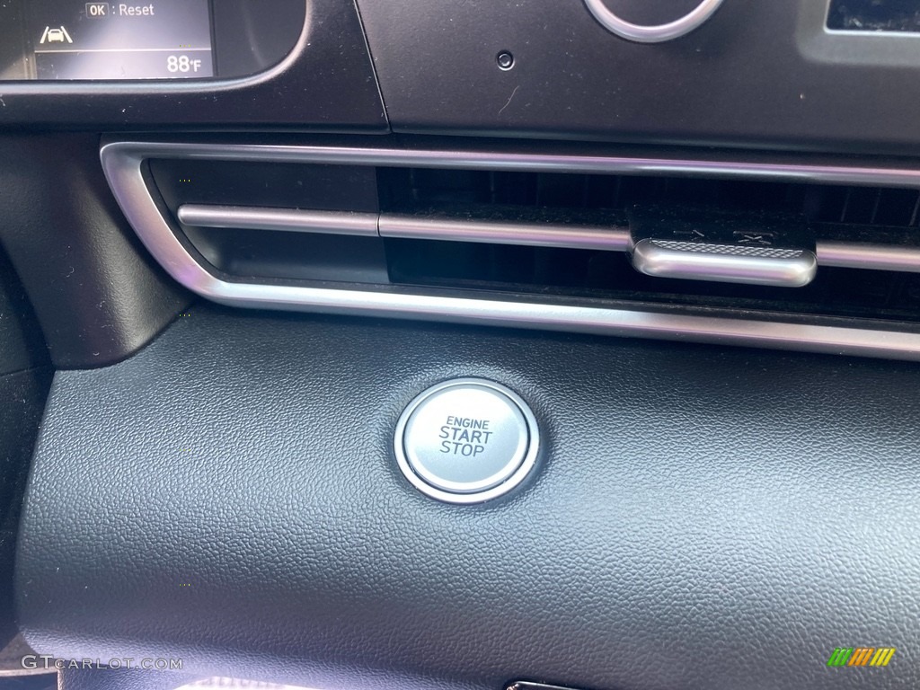 2021 Elantra Blue Hybrid - Phantom Black / Black photo #24