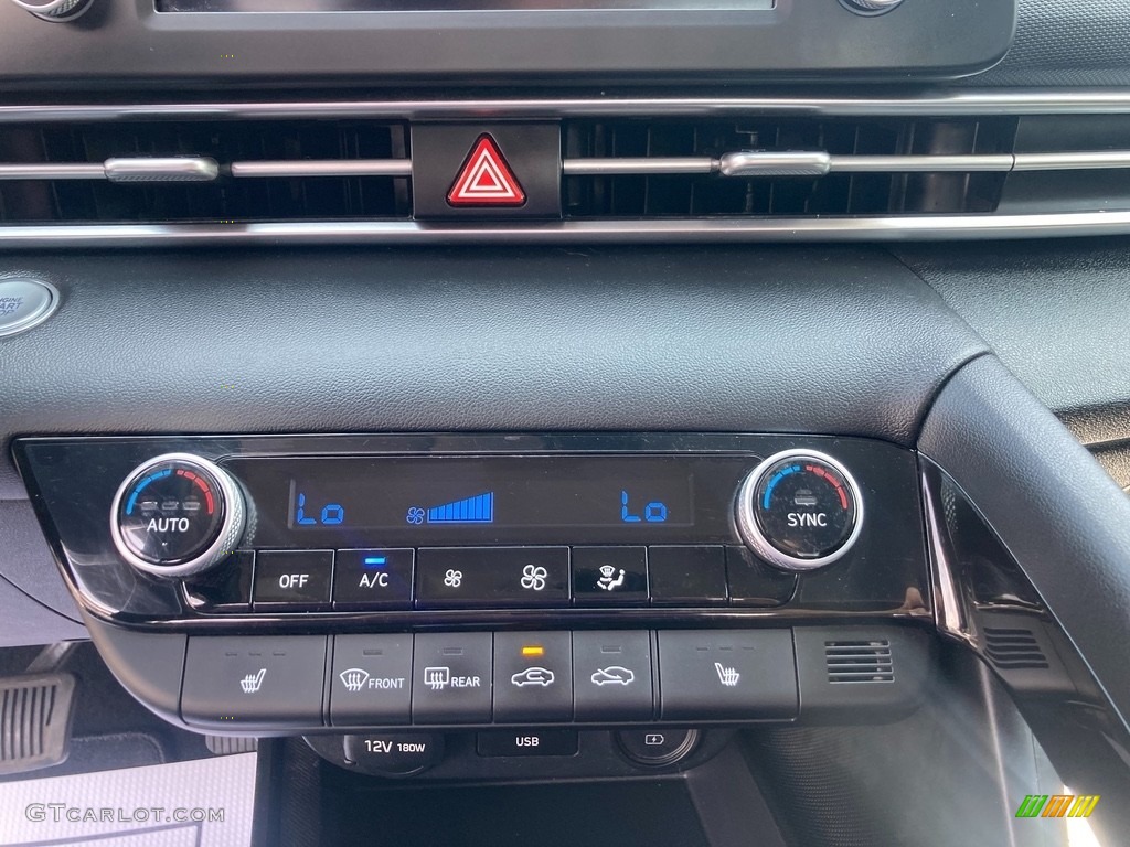 2021 Hyundai Elantra Blue Hybrid Controls Photo #146438426