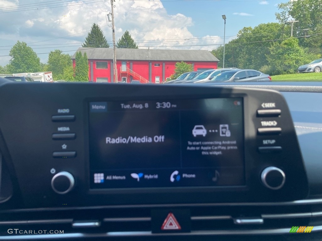 2021 Elantra Blue Hybrid - Phantom Black / Black photo #30