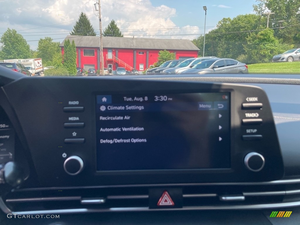 2021 Elantra Blue Hybrid - Phantom Black / Black photo #31