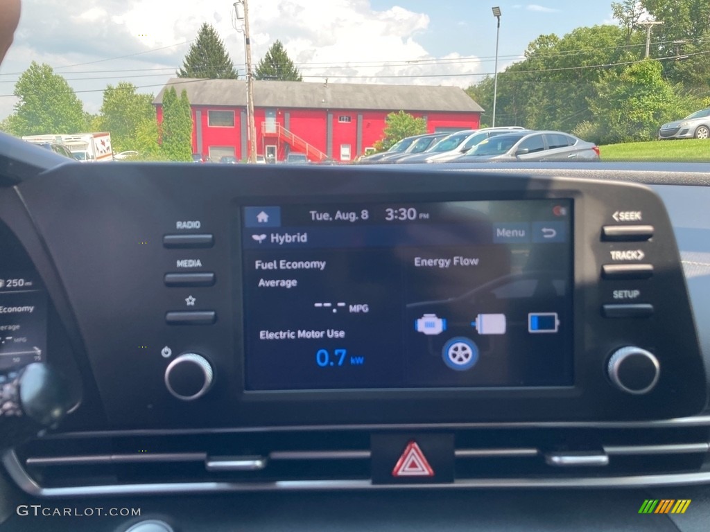 2021 Hyundai Elantra Blue Hybrid Controls Photo #146438540