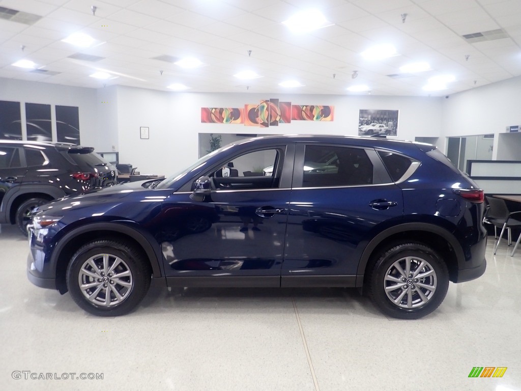 2023 CX-5 S Select AWD - Deep Crystal Blue Mica / Silk Beige photo #6