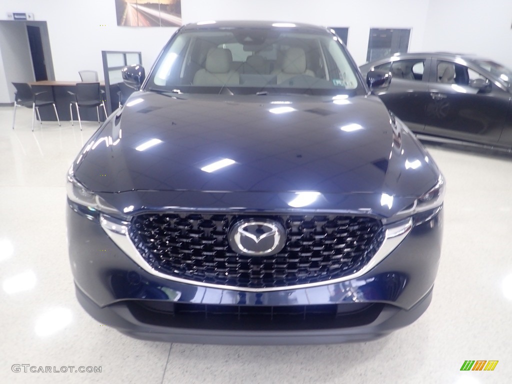 2023 CX-5 S Select AWD - Deep Crystal Blue Mica / Silk Beige photo #8