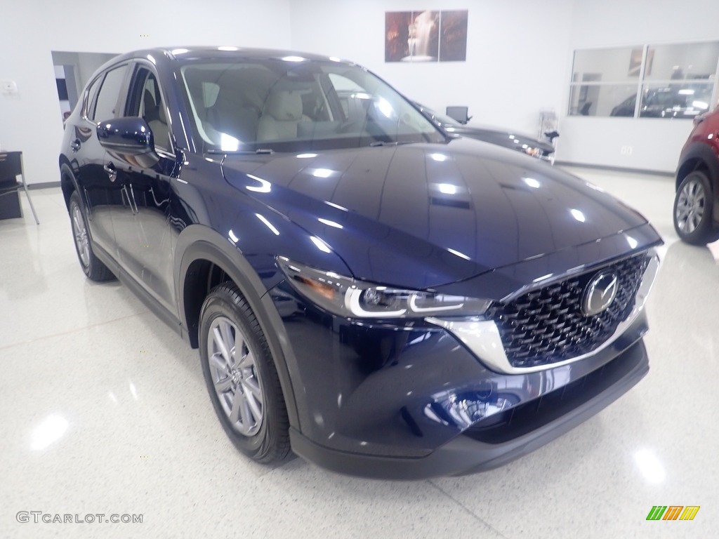 2023 CX-5 S Select AWD - Deep Crystal Blue Mica / Silk Beige photo #9