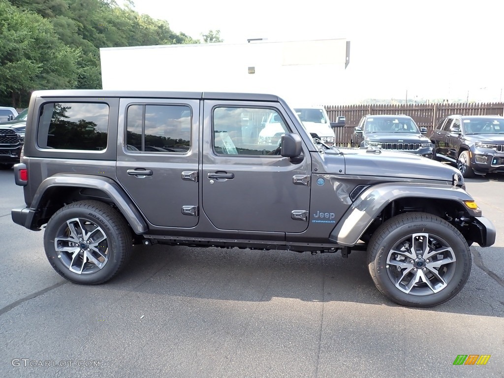 Granite Crystal Metallic 2024 Jeep Wrangler 4-Door Sport S 4xe Hybrid Exterior Photo #146439947