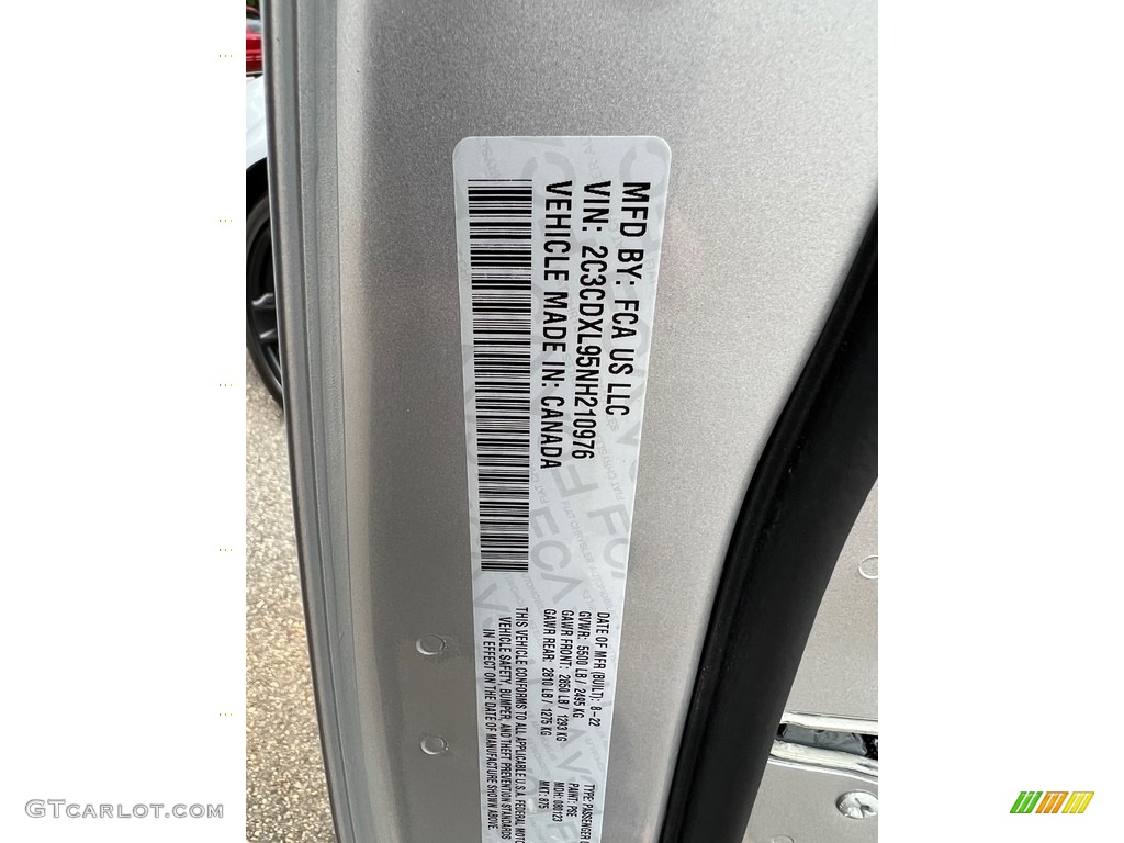 2022 Charger Color Code PSE for Triple Nickel Photo #146440058