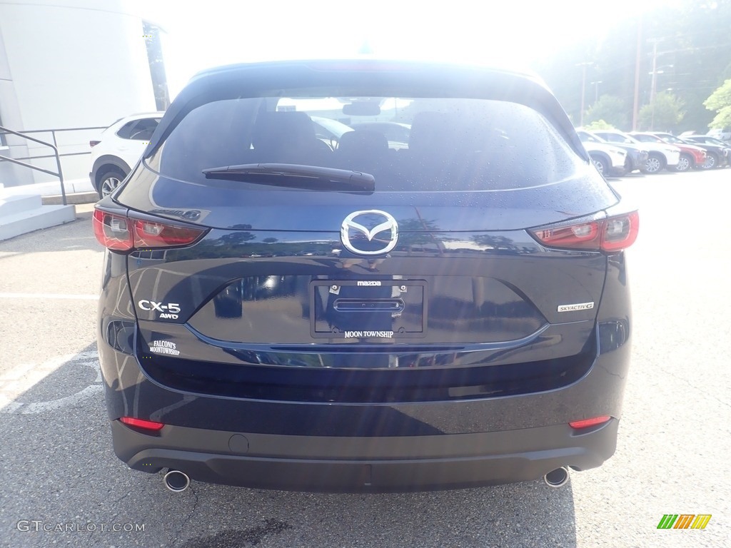 2023 CX-5 S Preferred AWD - Deep Crystal Blue Mica / Black photo #3