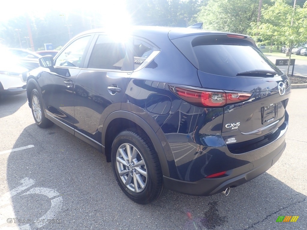 2023 CX-5 S Preferred AWD - Deep Crystal Blue Mica / Black photo #5