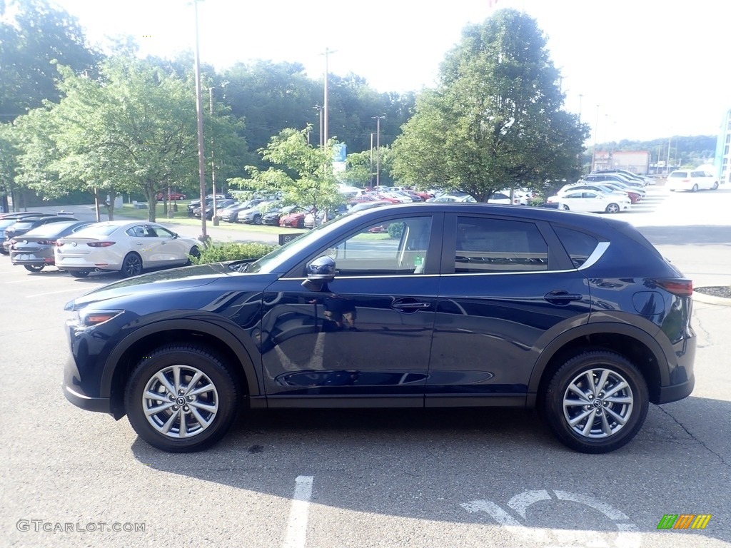 2023 CX-5 S Preferred AWD - Deep Crystal Blue Mica / Black photo #6