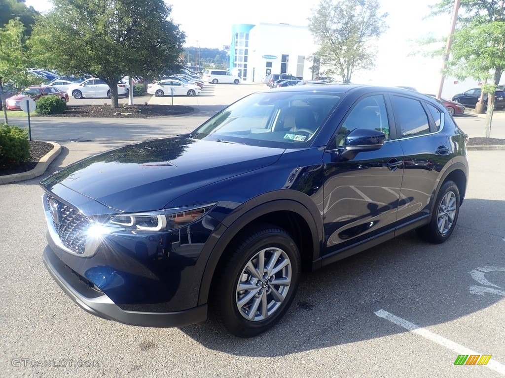 2023 CX-5 S Preferred AWD - Deep Crystal Blue Mica / Black photo #7
