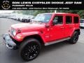 Firecracker Red 2024 Jeep Wrangler 4-Door Sahara 4xe Hybrid