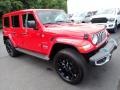 Firecracker Red 2024 Jeep Wrangler 4-Door Sahara 4xe Hybrid Exterior