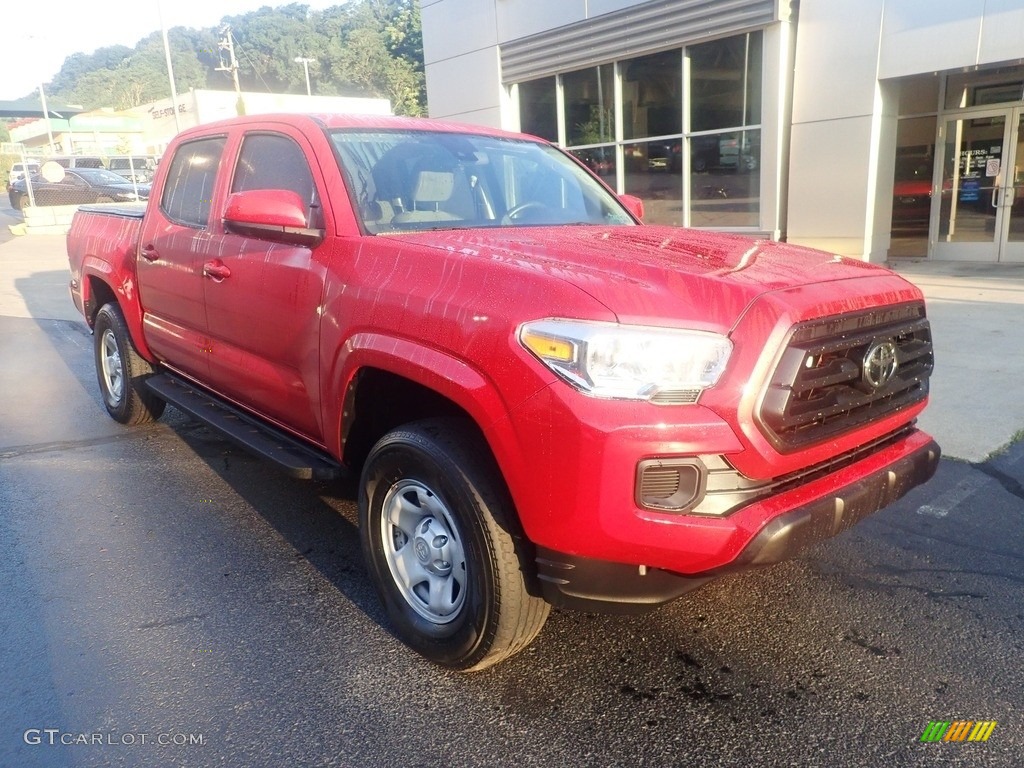 2021 Tacoma SR Double Cab 4x4 - Barcelona Red Metallic / Cement photo #8