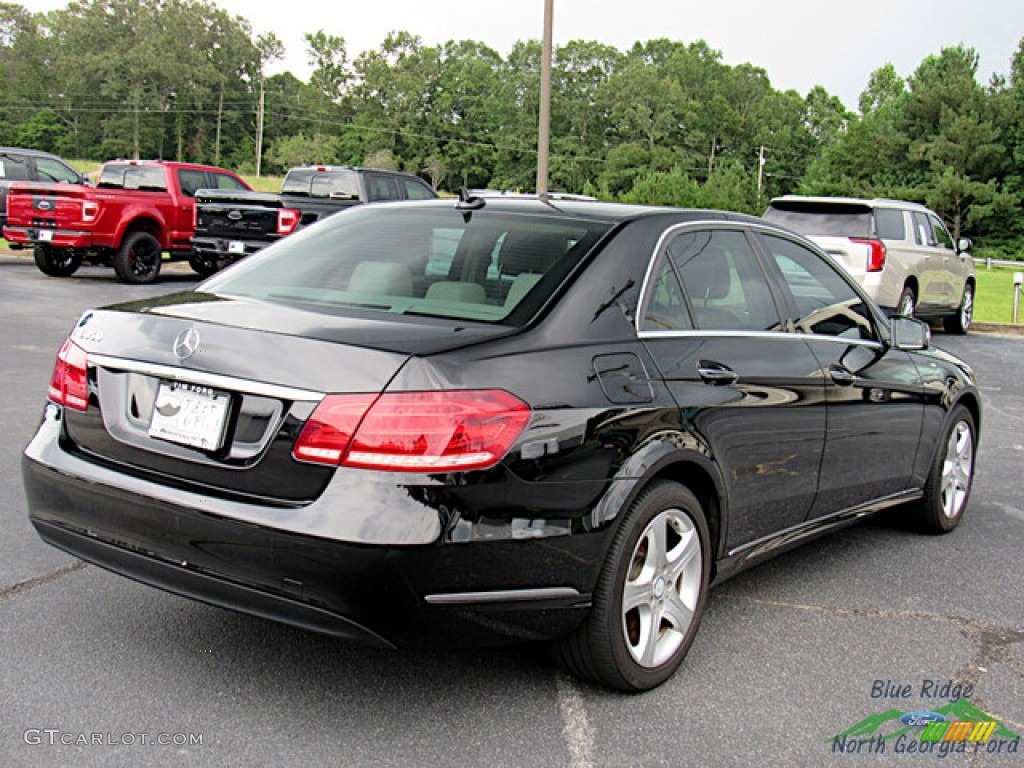 2014 E 350 Sedan - Black / Silk Beige/Espresso Brown photo #5