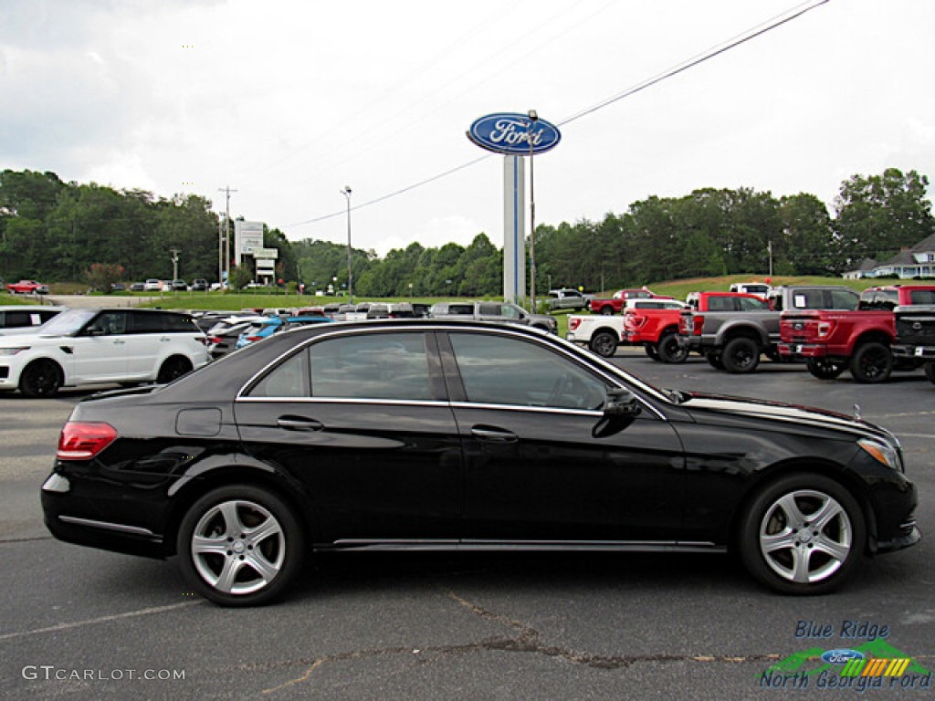 2014 E 350 Sedan - Black / Silk Beige/Espresso Brown photo #6
