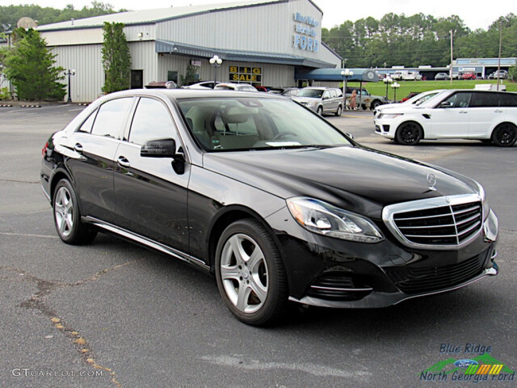2014 E 350 Sedan - Black / Silk Beige/Espresso Brown photo #7