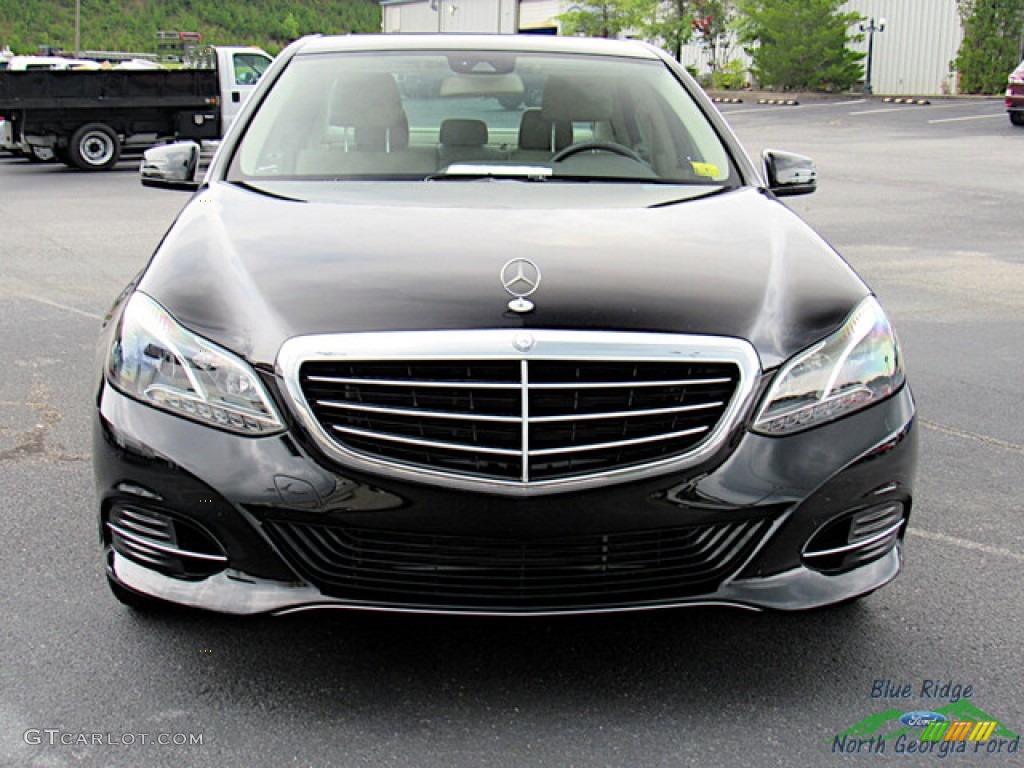 2014 E 350 Sedan - Black / Silk Beige/Espresso Brown photo #8