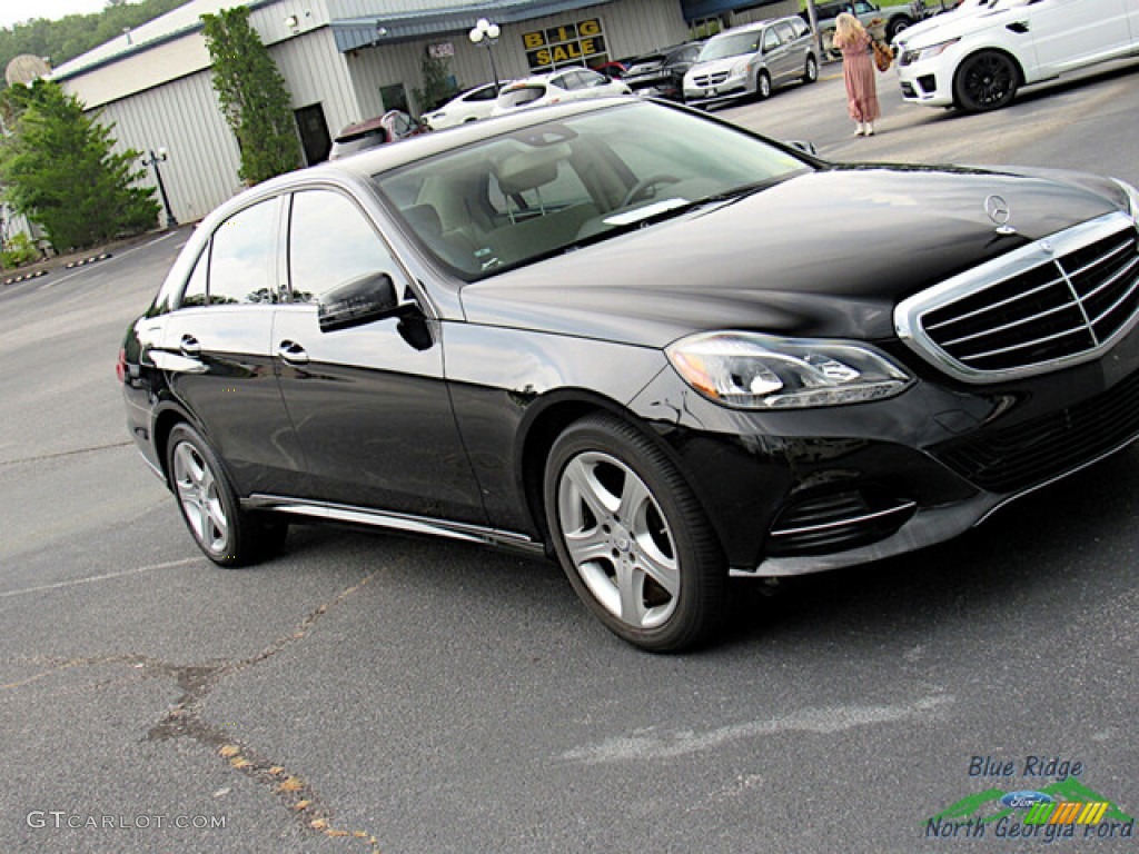 2014 E 350 Sedan - Black / Silk Beige/Espresso Brown photo #25