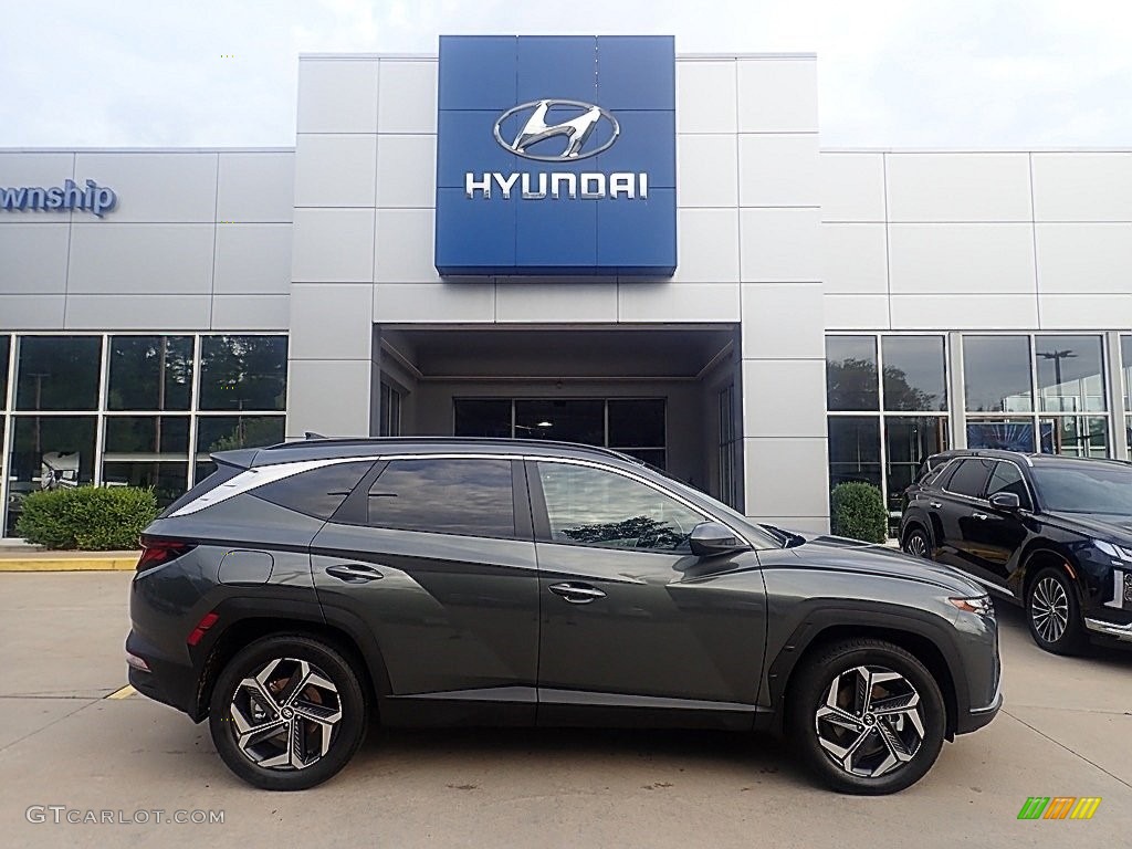 Amazon Gray 2024 Hyundai Tucson SEL Plug-In Hybrid AWD Exterior Photo #146444231