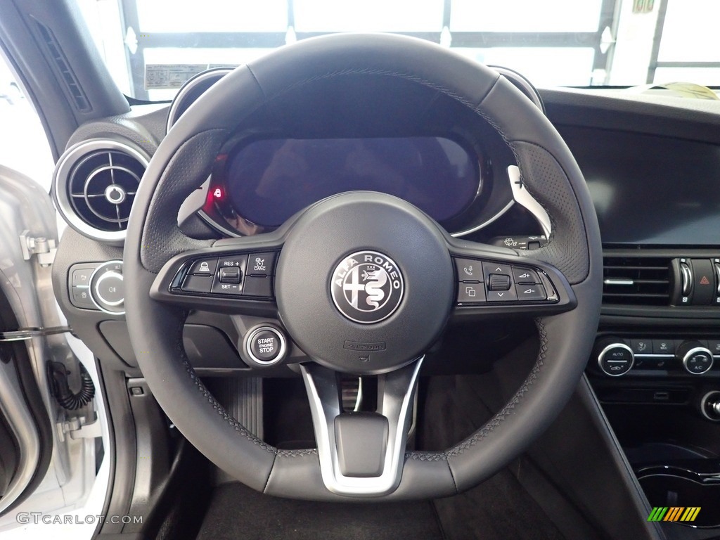2024 Alfa Romeo Giulia Sprint AWD Black Steering Wheel Photo #146444648