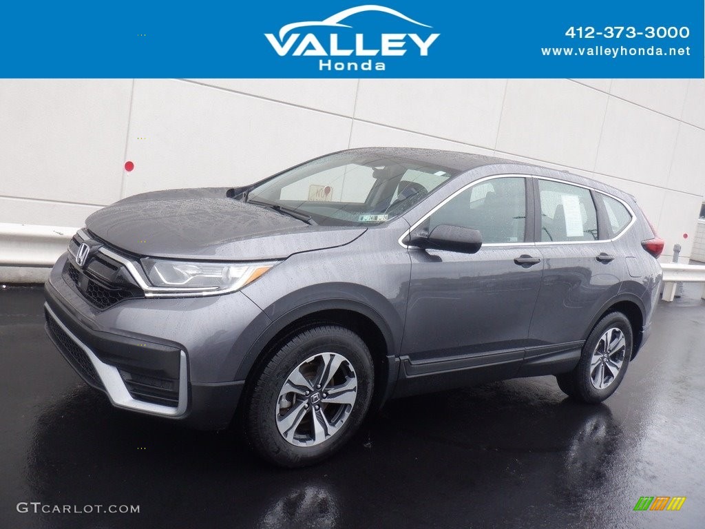 2020 CR-V LX AWD - Modern Steel Metallic / Black photo #1