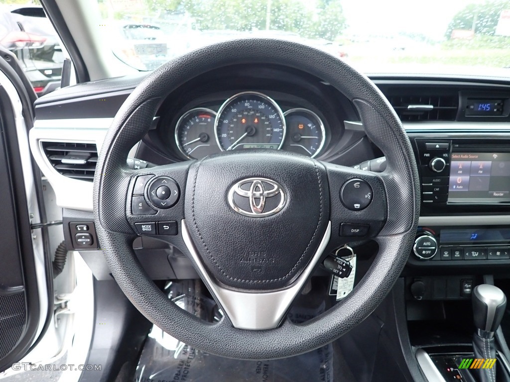 2014 Toyota Corolla LE Ash Steering Wheel Photo #146445719