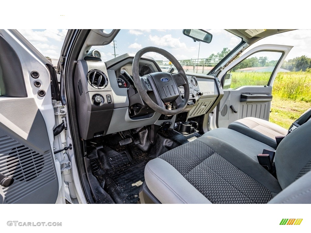 Steel Interior 2014 Ford F350 Super Duty XLT Regular Cab 4x4 Photo #146446307