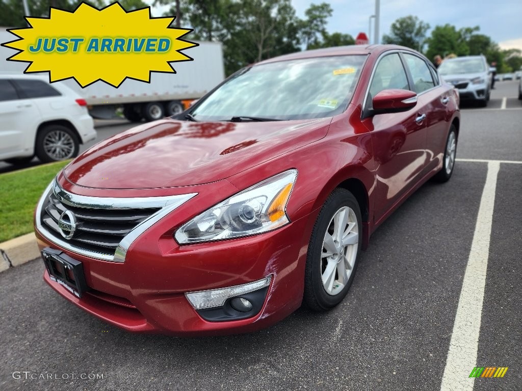 2013 Altima 2.5 SV - Cayenne Red / Beige photo #2