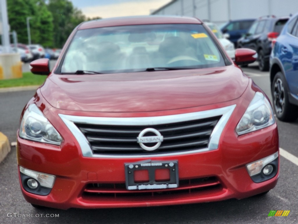 2013 Altima 2.5 SV - Cayenne Red / Beige photo #1