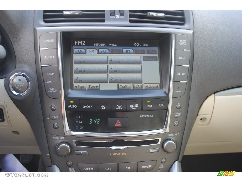 2011 IS 250 AWD - Obsidian Black / Ecru photo #14