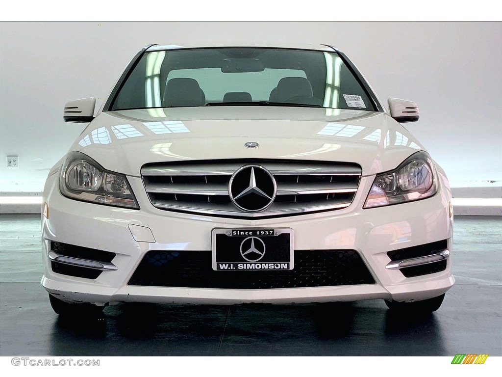 2012 C 250 Sport - Arctic White / Ash photo #2