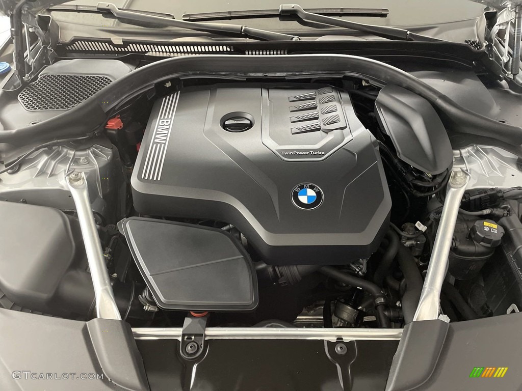 2020 5 Series 530i Sedan - Glacier Silver Metallic / Black photo #11