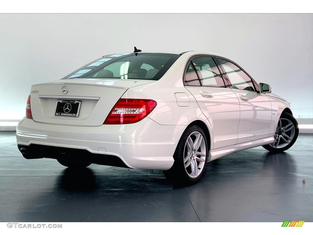 2012 C 250 Sport - Arctic White / Ash photo #13