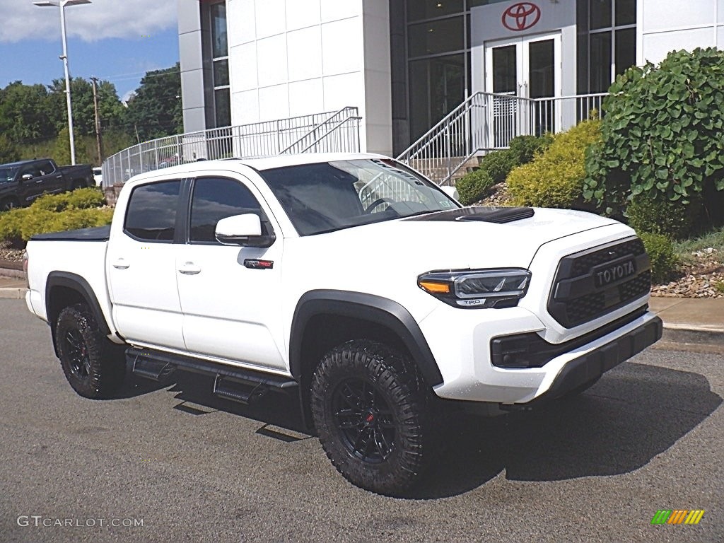 2021 Tacoma TRD Pro Double Cab 4x4 - Super White / Black photo #1