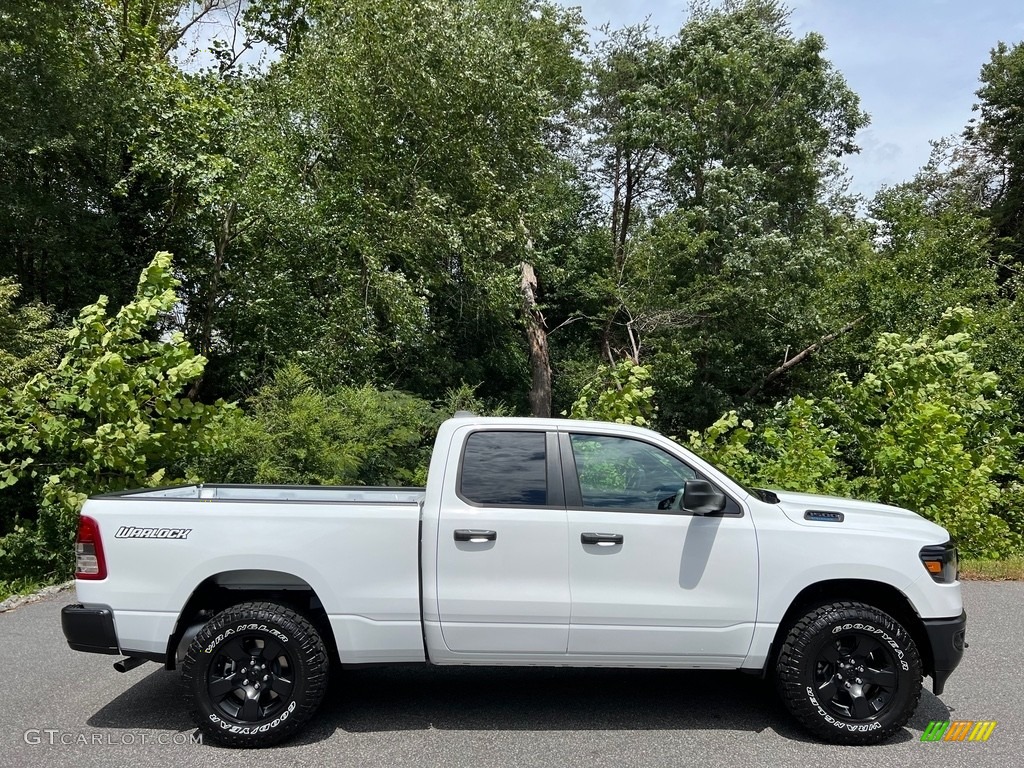 Bright White 2023 Ram 1500 Tradesman Quad Cab 4x4 Exterior Photo #146450125