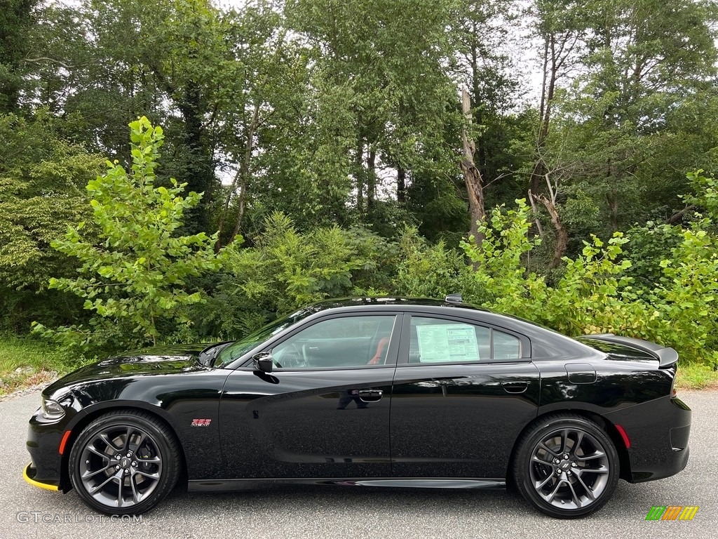 2023 Charger Scat Pack Plus - Pitch Black / Ruby Red/Black photo #1