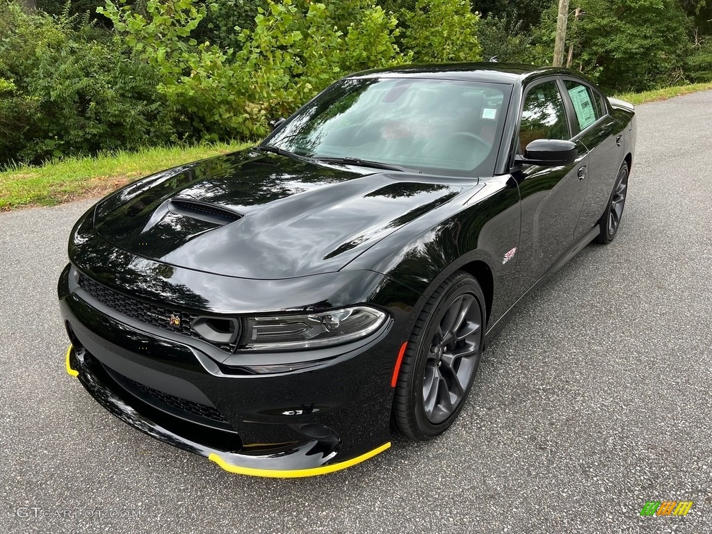 2023 Charger Scat Pack Plus - Pitch Black / Ruby Red/Black photo #2